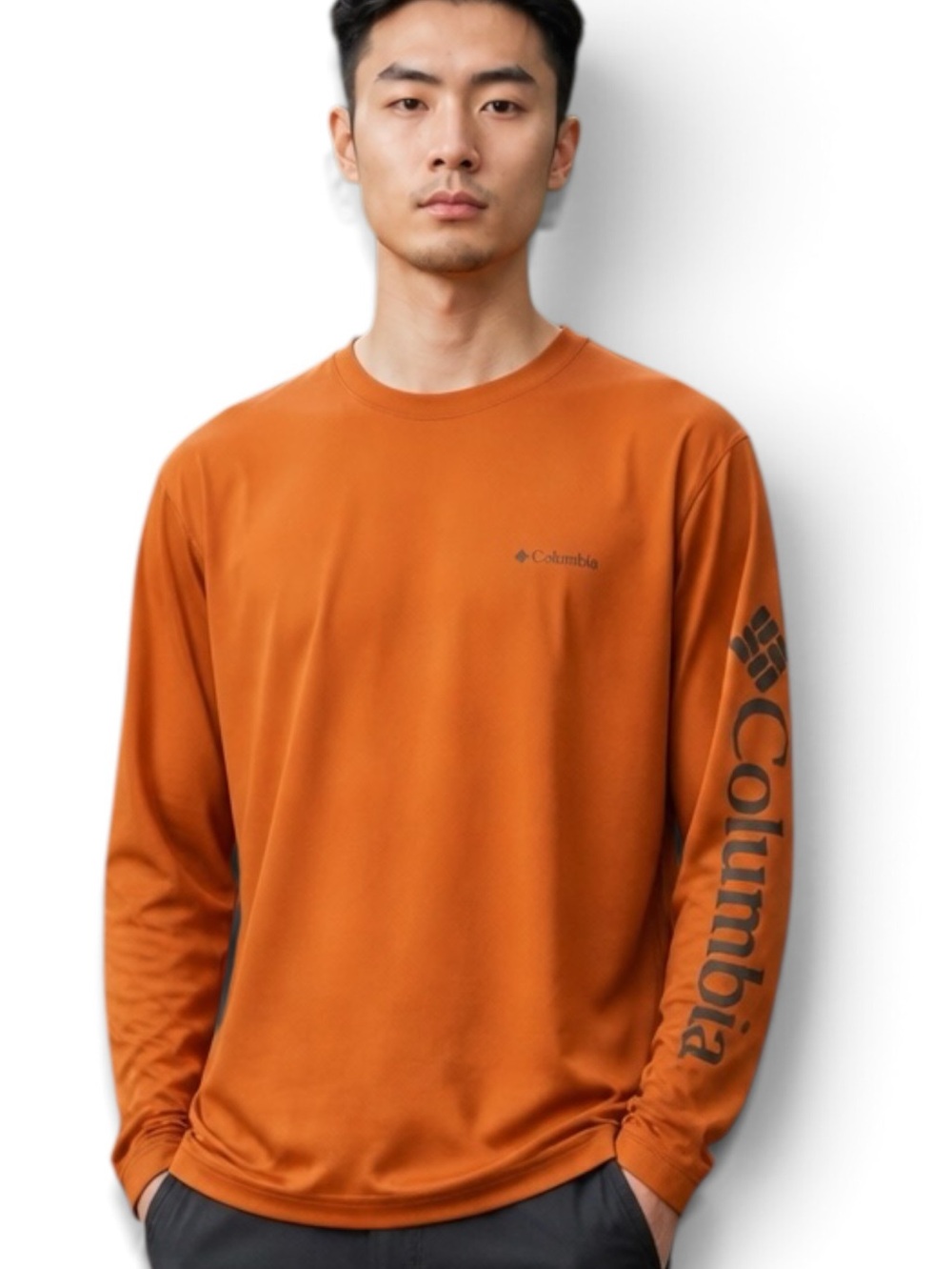 Columbia Rust colored soft long sleeve Tshirt. Omni-shade . Sz. XL
